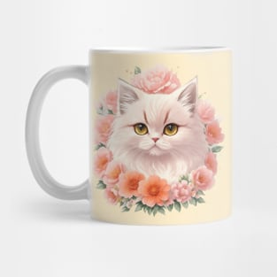 Enchanting Feline Fantasy: Persian Kitten Magic in Artistic Style Mug